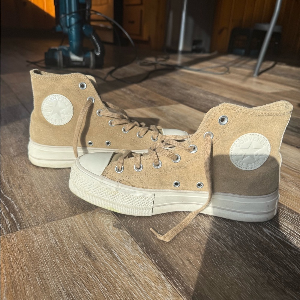 Converse Beige Canvas High-Tops